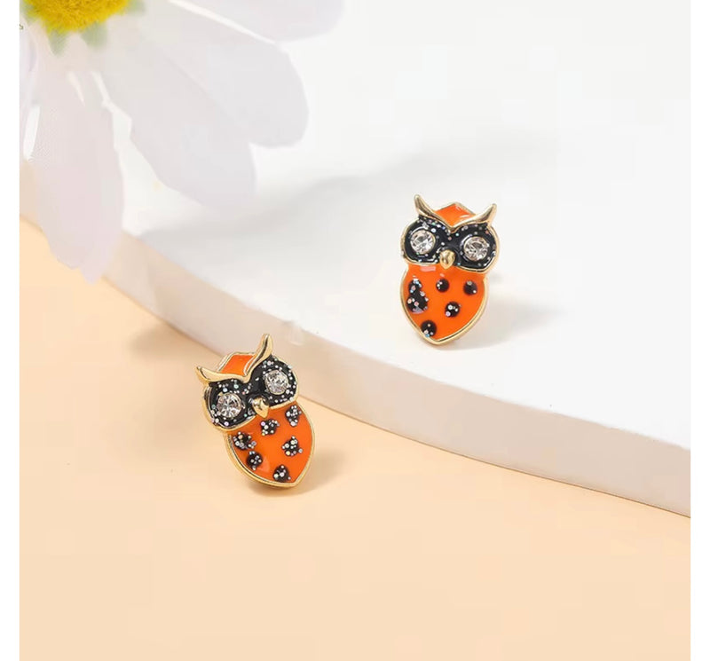 Owl Necklace & Earrings Set