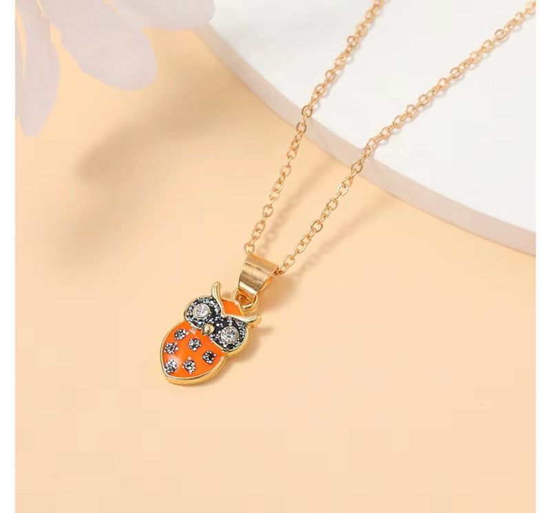 Owl Necklace & Earrings Set