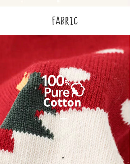 Holiday Socks with Cute Pom-Poms