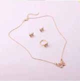 Butterfly Necklace & Earrings Set