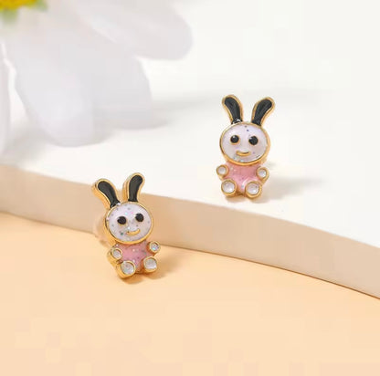 Sweet Bunny Necklace & Earrings Set