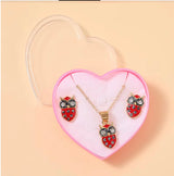 Owl Necklace & Earrings Set