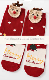 Holiday Socks with Cute Pom-Poms