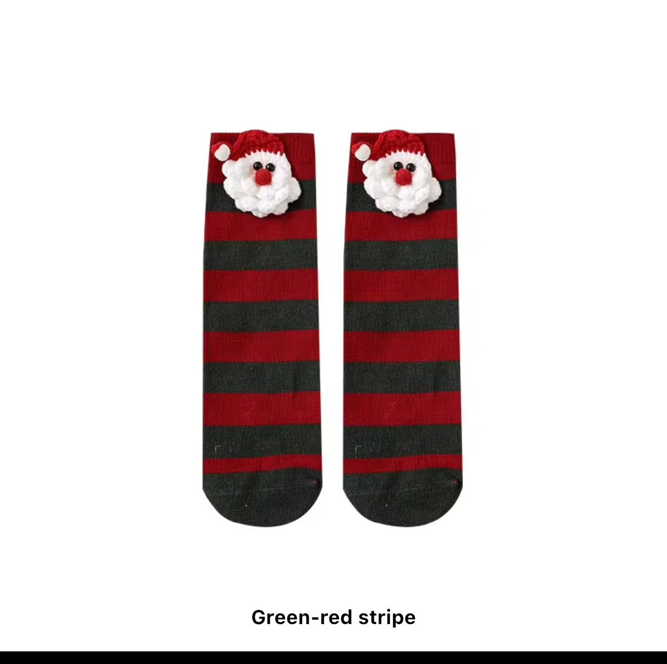 Holiday Socks with Cute Pom-Poms